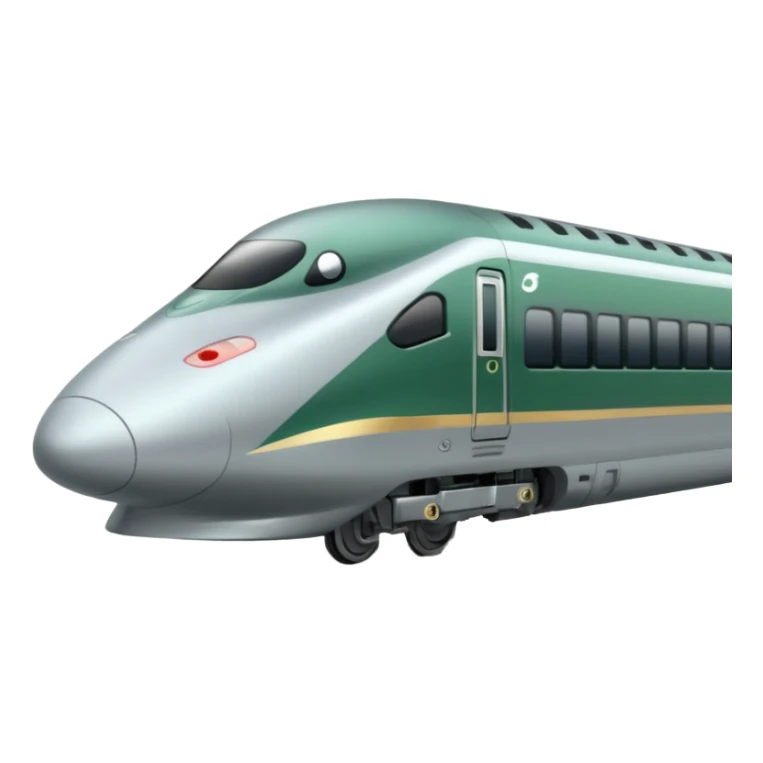 Shinkansen green and pigeon is standing on the platform sticker