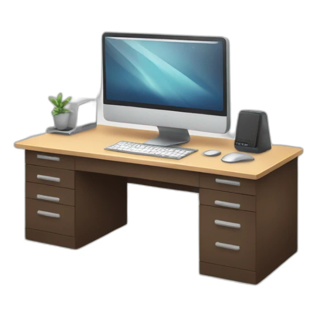 modern-desk-with-keyboard-and-monitor sticker