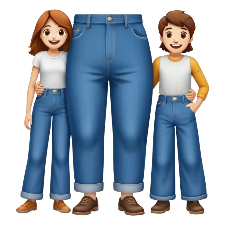 Whole family fit in one big pants sticker