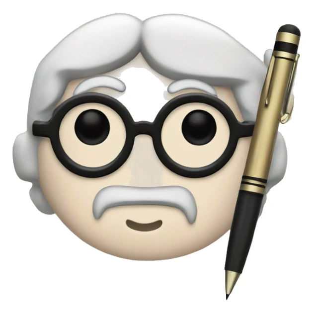 Harry potter write with a pen on a paper sticker