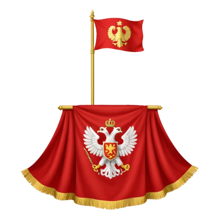peux tu me générer le drapeau de l'empire romain sticker