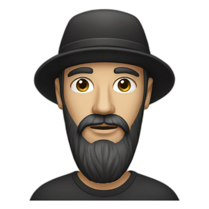 bearded designer expert slavic man with black stussy cap sticker