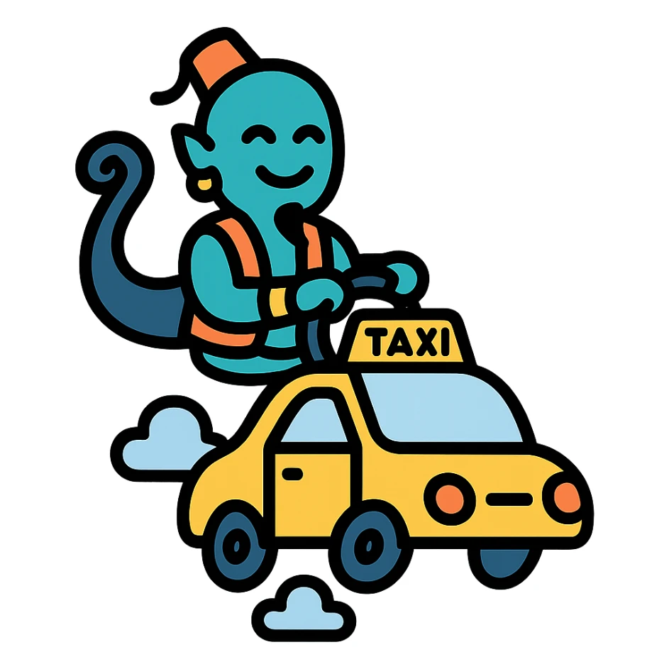 Djinn flying taxi sticker
