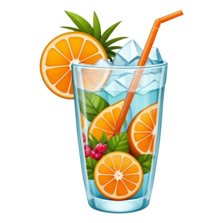 Emoji de una cóctel de frutas sticker
