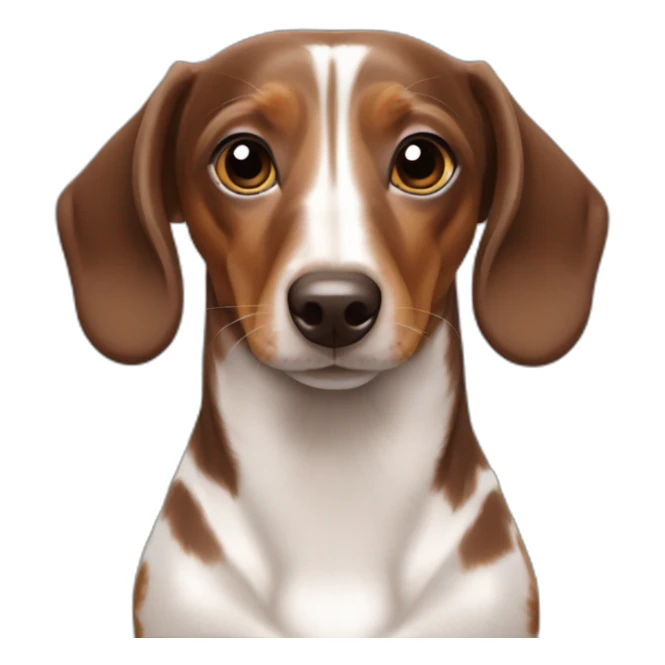 dachshund chocolate pies blancos pecho blanco sticker