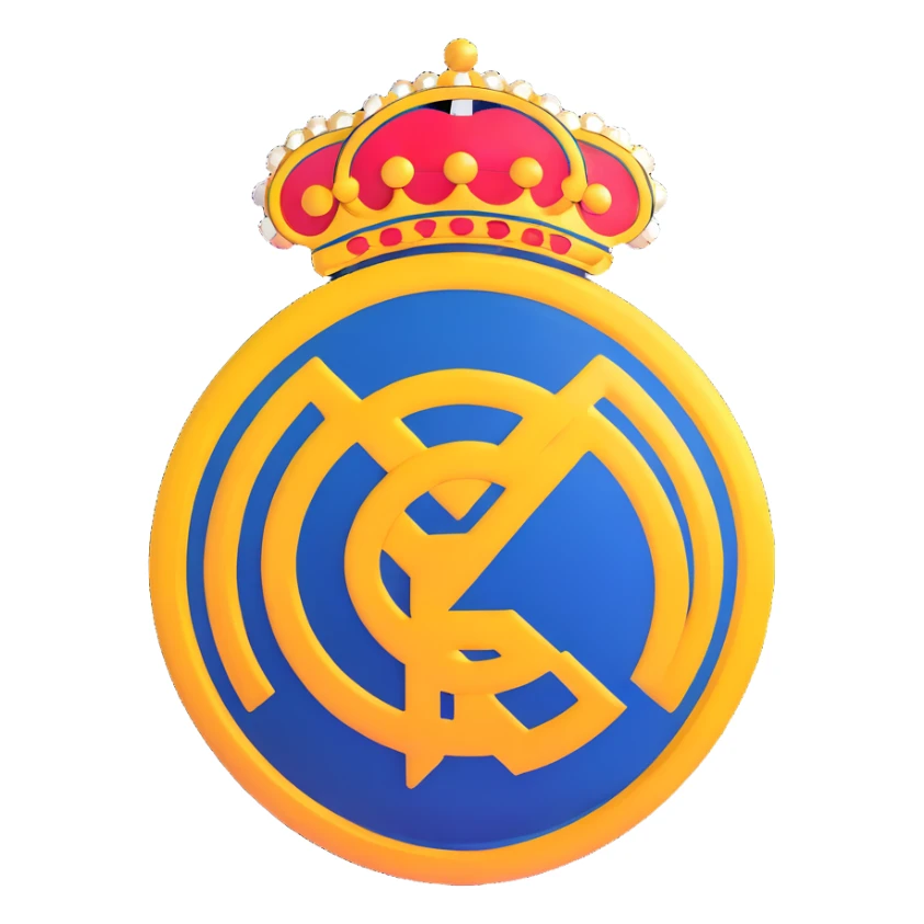 Real Madrid football club logo sticker