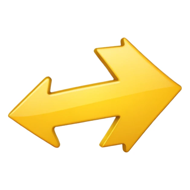 arrow curved emoji-style sticker