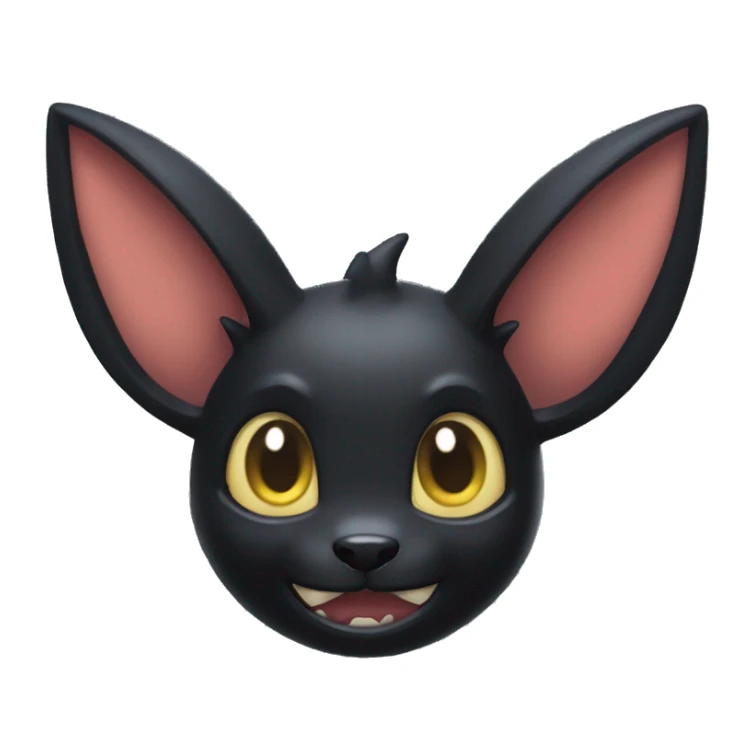 sinister solo horned grin umbreon monster sticker