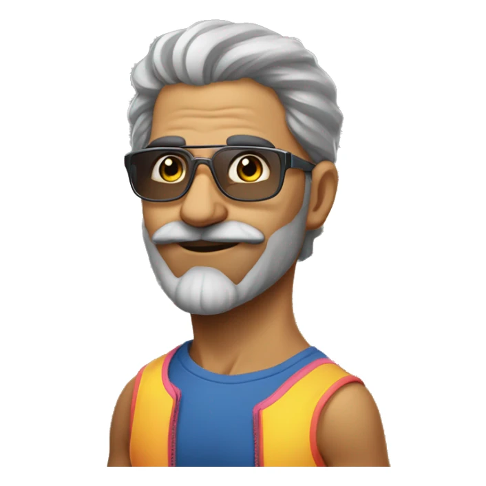 raver dad fitness persian  sticker