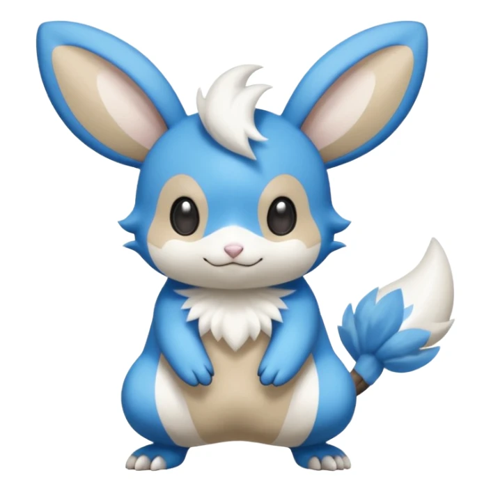 Minccino-Emolga-Pachirisu-Cacomistl-Fakemon-hybrid-creature (full body) sticker