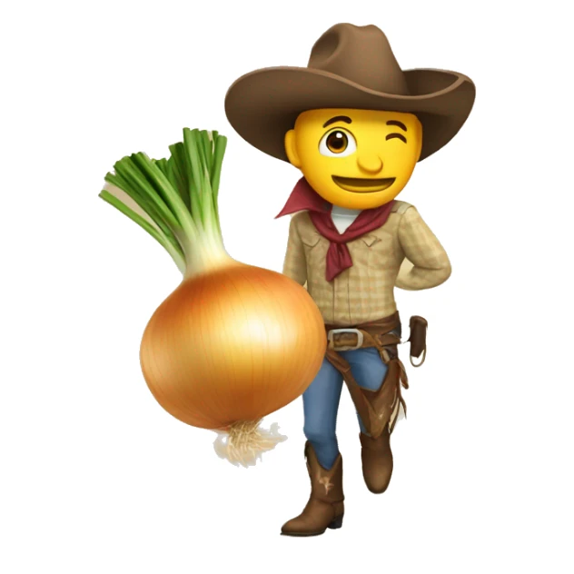 Onion Cowboy sticker