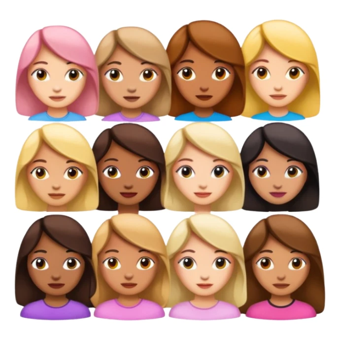 Stickers de chicas femeninas sticker