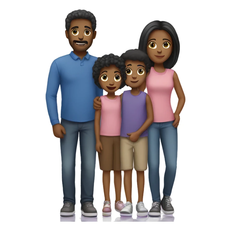 Family of five sticker