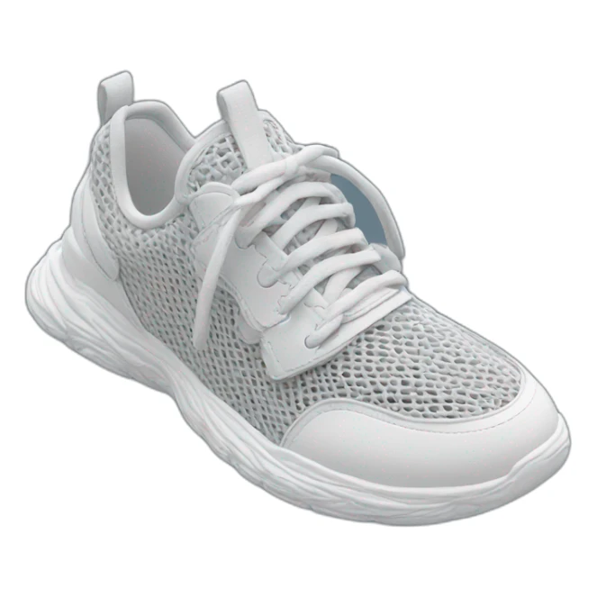 tech-loom bliss mesh pvc sneakers, surrealism, hyper aesthetic, hyper detailed, CGI, professional merchandise sticker