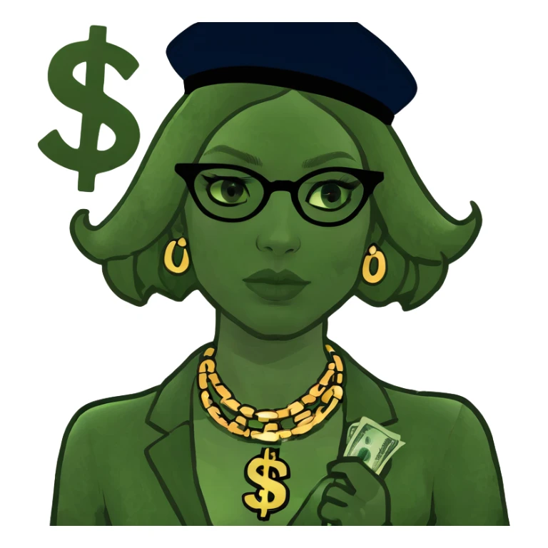 Money girl  sticker