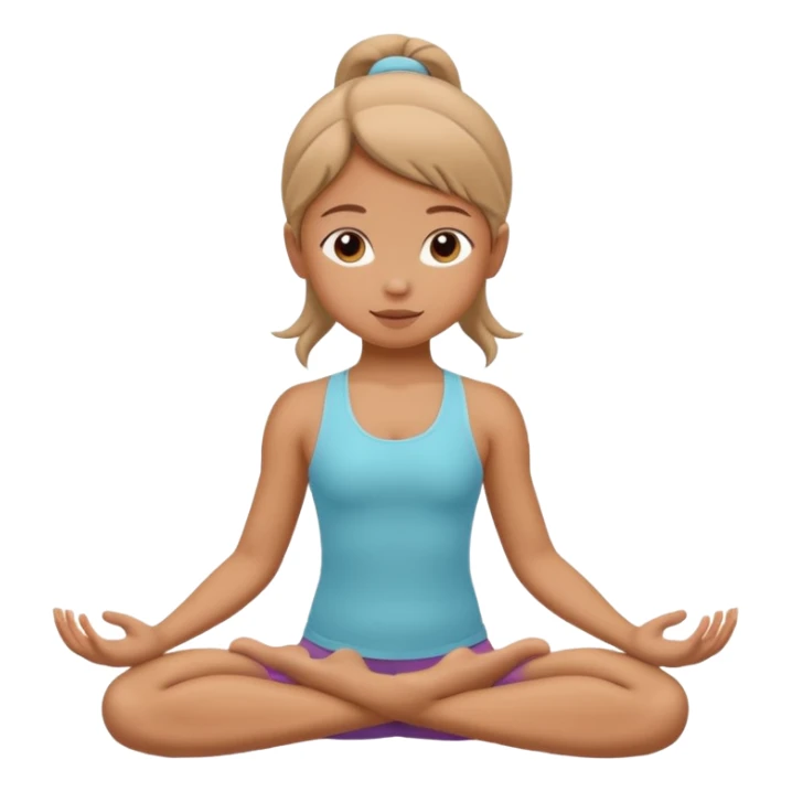 yoga pose by a little girl  sticker