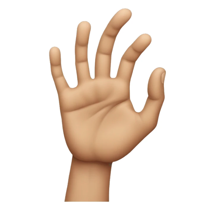 mano señalando con el dedo índice hacia delante sticker