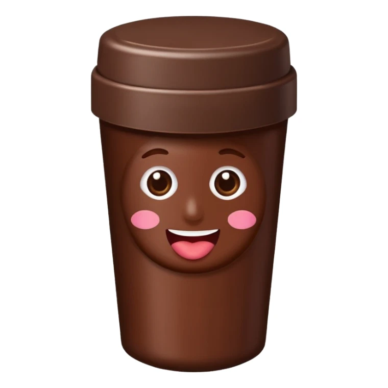 balsamo labial con el envase de la marca rhode color chocolate sticker