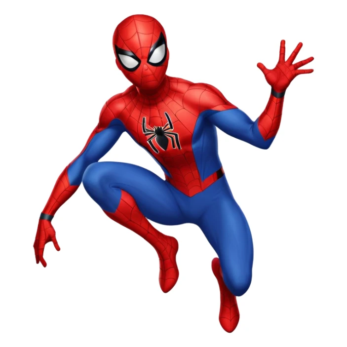 Spider-Man superhero in classic red and blue costume sticker