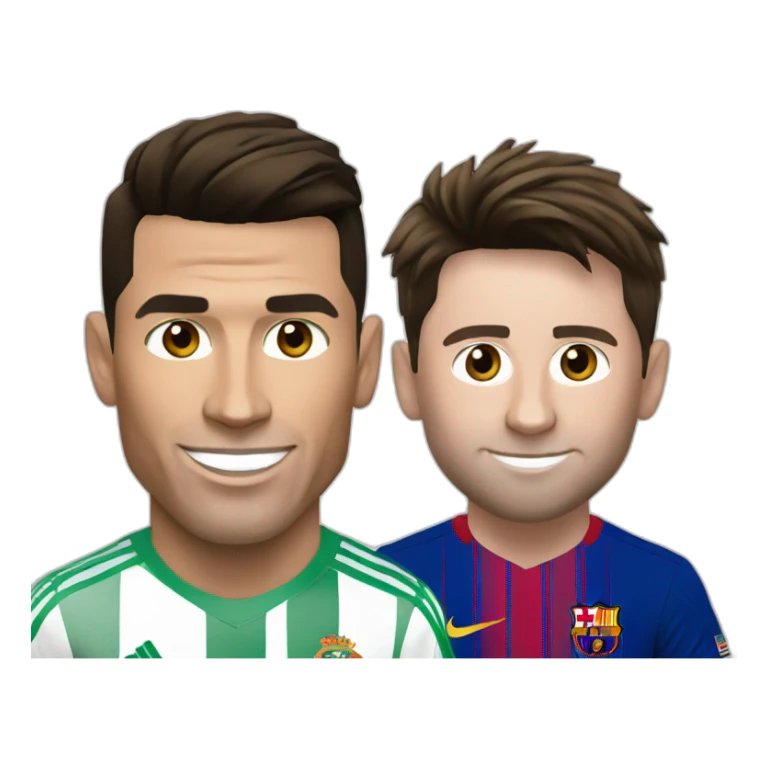 Cristiano Ronaldo and Lionel messi sticker