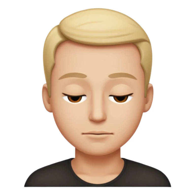 cocky smirk eyes closed sticker