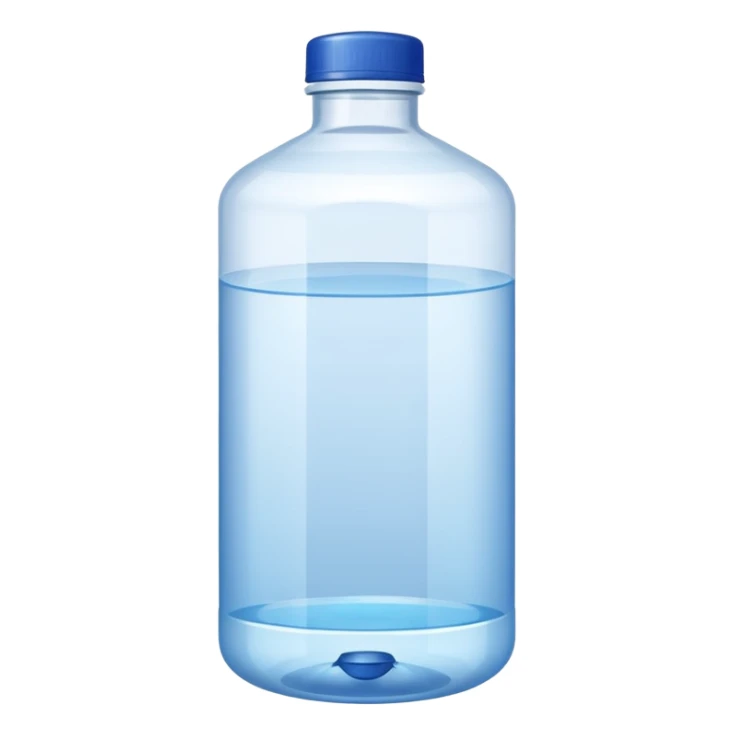 botella de 20 litros de agua purificada sin cara sticker