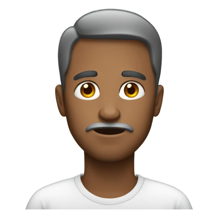 Man with low views on social media sticker