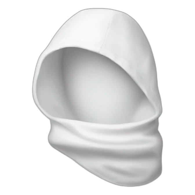 white bonnet piece of clothing sticker