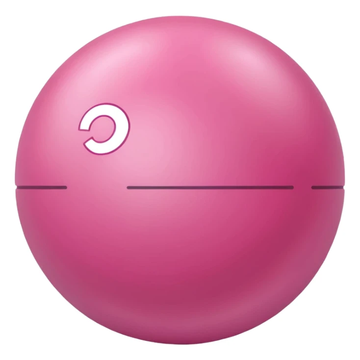 pilates pink ball sticker