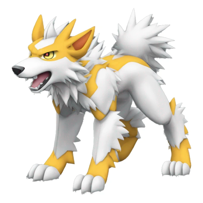  Cool Edgy Digimon-Fakemon-Garurumon-Loogamon-Dorulumon-Wolf full body sticker