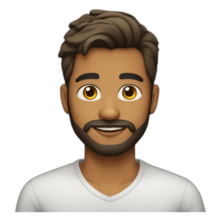 sri lankan 25 year old handsome and stylish guy with a beard sticker