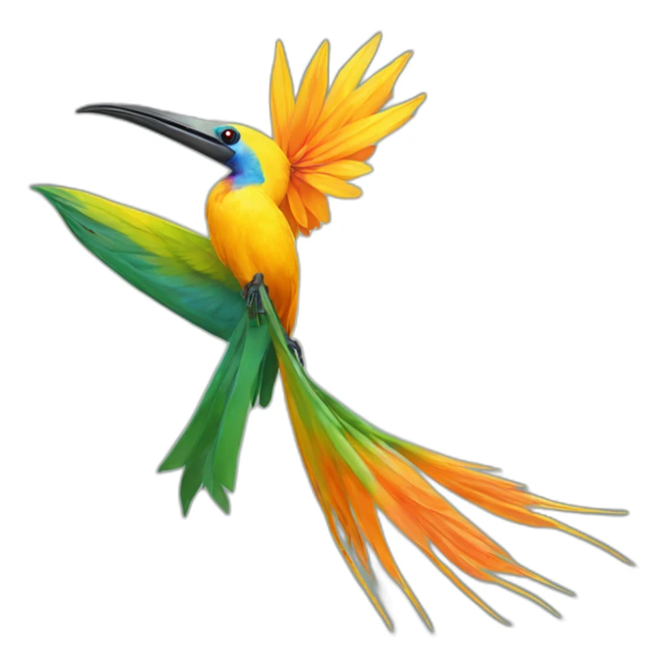Birds of paradise sticker