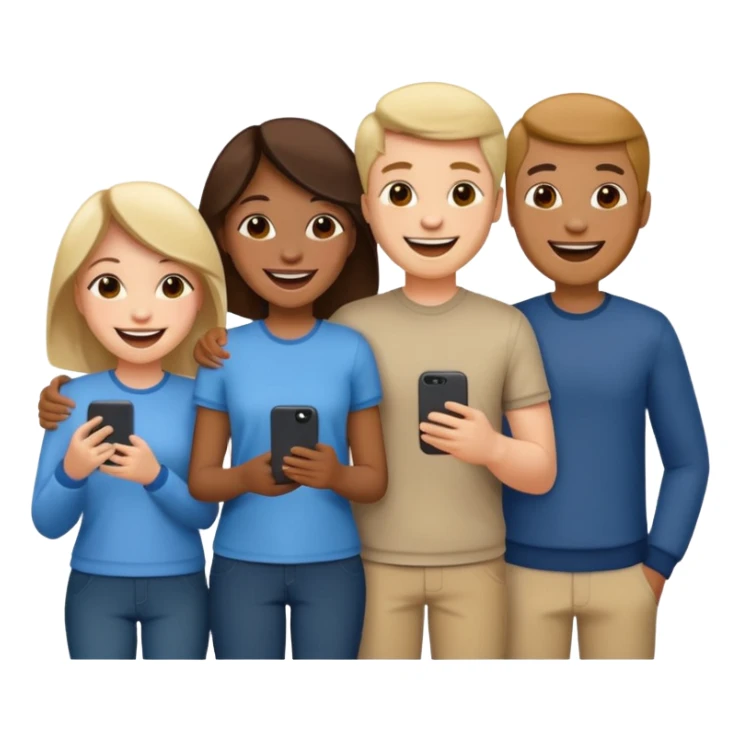 team of a company, dressed casually sticker