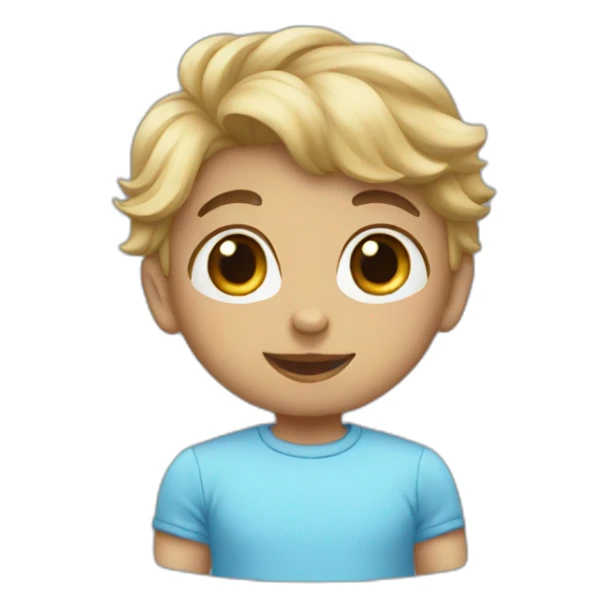 Babyblue hart sticker