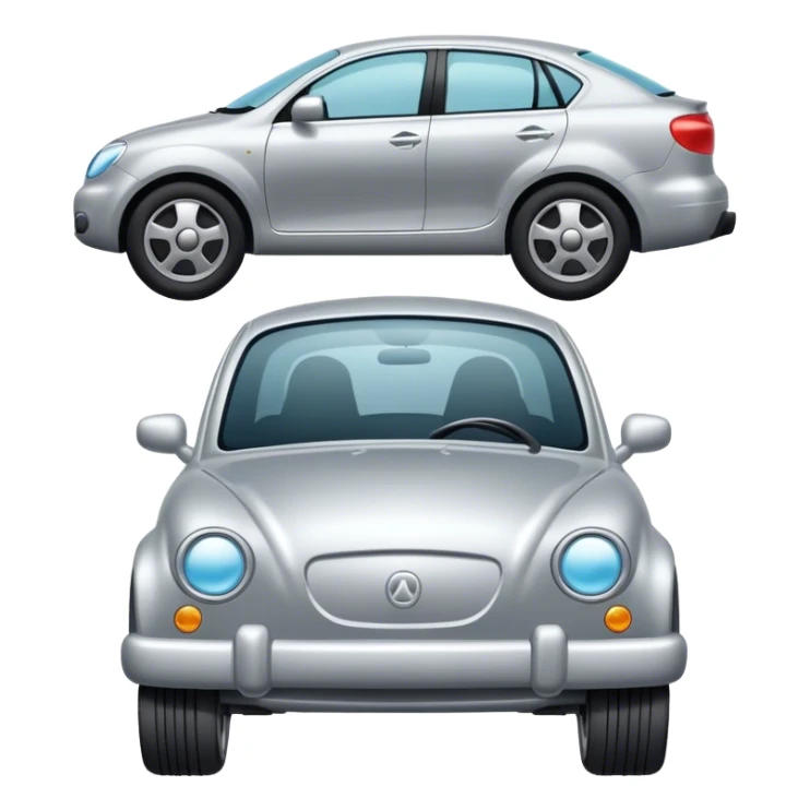 Car with feet instead of wheels  sticker