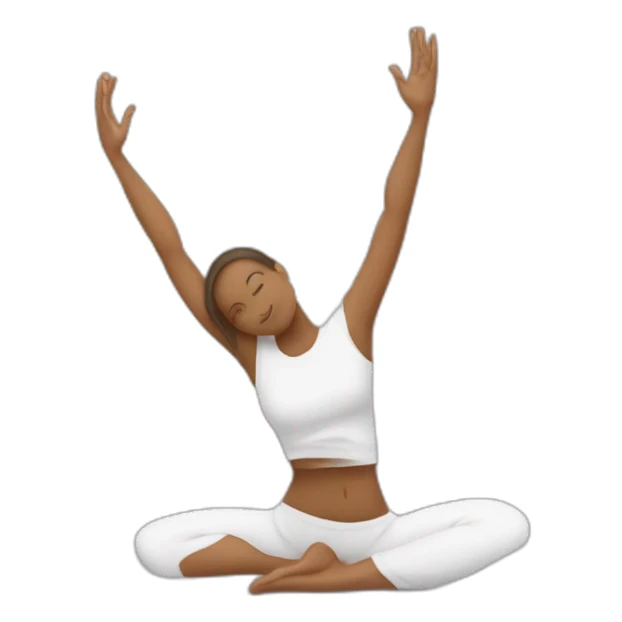 Yoga faisant un doigt d honneur sticker