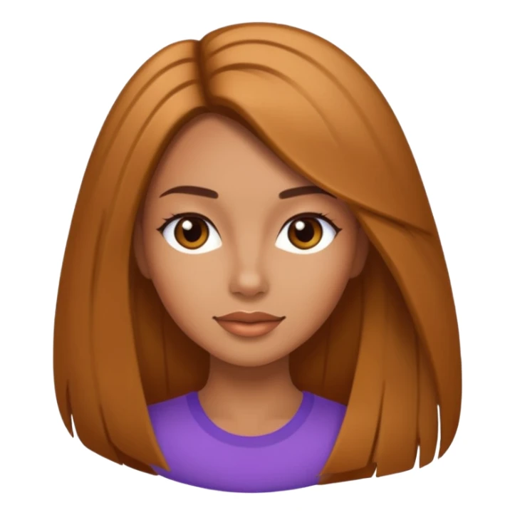 A women with keratin hair sticker