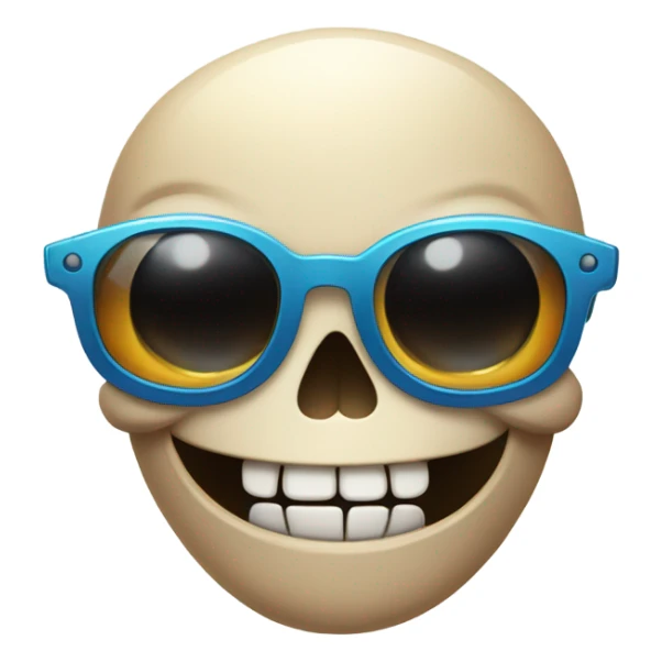 Skibidi skull sticker