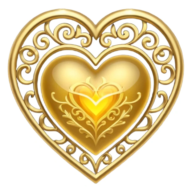 fantasy themed heart sticker
