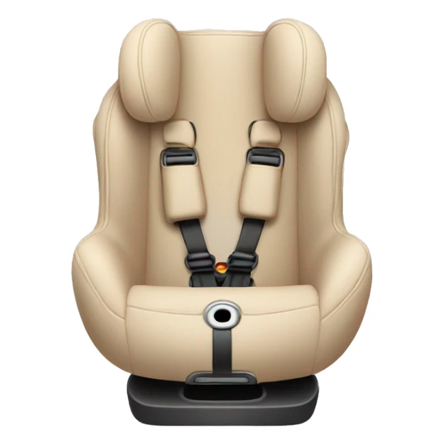 Beige baby car seat sticker