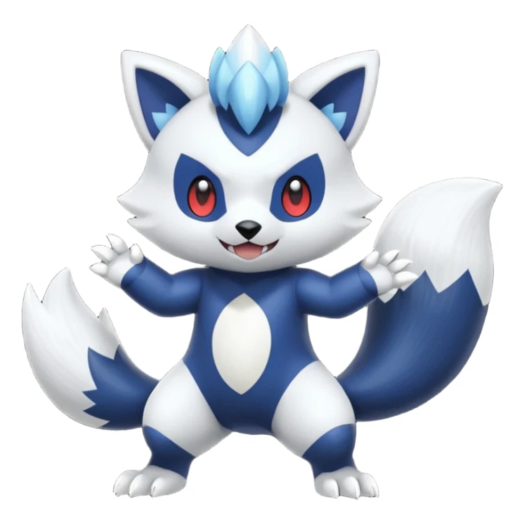 Oshawott-Zoroark-Meowstic-fusion sticker