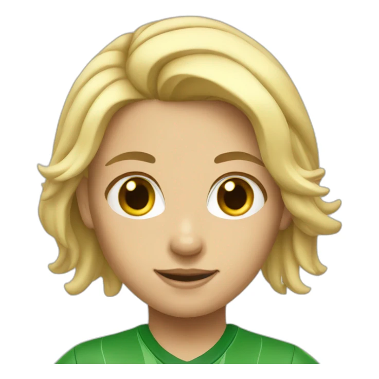 Blond soccer girl sticker