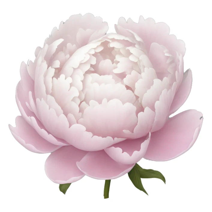 Pastell pink and white peony sticker