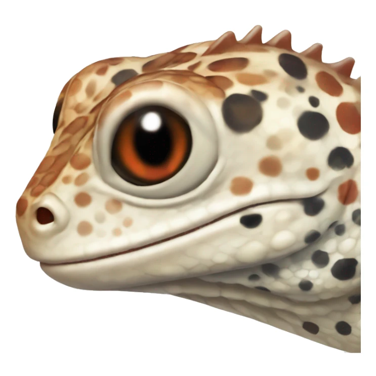 Small lizard with reddish stripes and white spots and black scales  sticker