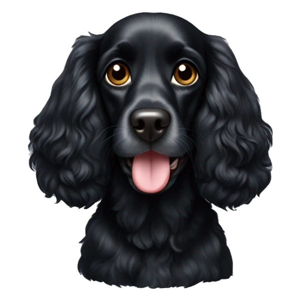 black cockerspaniel dog sticker
