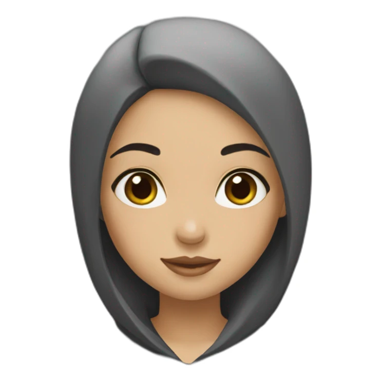 girl-black-hair-muslim sticker