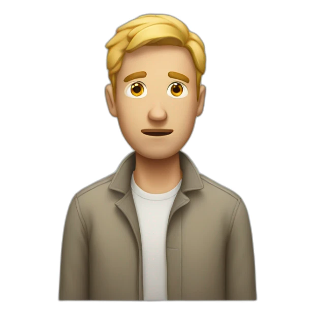 Man who has lost all sense of feeling sticker