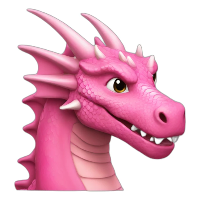 woan pink dragon sticker