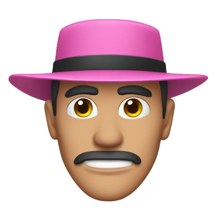Zorro in pink colour  sticker