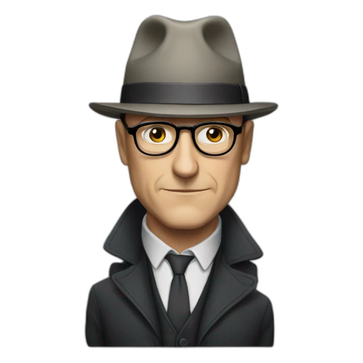 Raymond Reddington from "The Blacklist", old, glasses sticker
